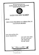 Đề tài Phân tích tình hình tài chính công ty gạch ngói Nhị Hiệp