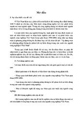 Đề tài Vận dụng một số phương pháp thống kê phân tích sự biến động trong sản xuất của ngành công nghiệp ở Việt Nam