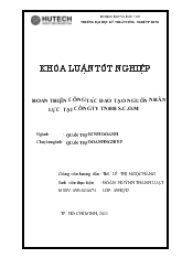 Luận văn Hoàn thiện công tác đào tạo nguồn nhân lực tại công ty TNHH S.C.O.M