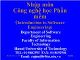 Bài giảng Nhập môn công nghệ học phần mềm: Cấu trúc môn học