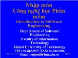 Bài giảng Nhập môn công nghệ học phần mềm phần 4: Thiết kế và lập trình