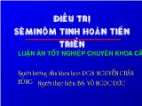 Luận án Điều trị sêminôm tinh hoàn tiến triển