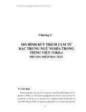 Mô hình rút trích cụm từ đặc trưng ngữ nghĩa trong tiếng Việt (ViKEe) phương pháp học máy