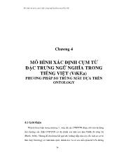 Mô hình xác định cụm từ đặc trưng ngữ nghĩa trong tiếng Việt (ViKEa) phương pháp so trùng mẫu dựa trên Ontology