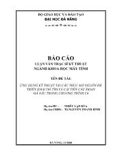 Đề tài Ứng dụng kỹ thuật tái cấu trúc mã nguồn để triển khai dò tìm và cải tiến các đoạn mã xấu trong chương trình c#