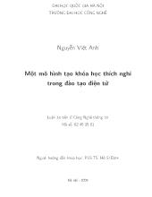Luận văn Một mô hình tạo khóa học thích nghi trong đào tạo điện tử