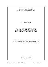 Luận văn Nắn chỉnh biến dạng hình học và ứng dụng