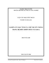 Luận văn Nghiên cứu đặc tính của trễ truyền thông trong hệ điều khiển phân tán (dcs)