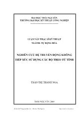 Luận văn Nghiên cưú hệ truyền động không tiếp xúc sử dụng các bộ treo từ tính