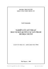 Luận văn Nghiên cứu kỹ thuật bảo vệ bản quyền các sản phẩm đồ họa vectơ