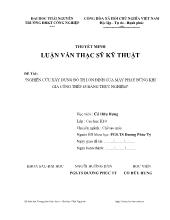 Luận văn Nghiên cứu xây dựng đồ th ị ổn định của máy phay đứng khi gia công thép 45 bằng thực nghiệm