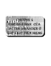 Các giới hạn của Jitter & wander ở các giao diện mạng