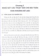 Khảo sát các thuật giải cho bài toán khai khoáng dữ liệu