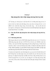 Xây dựng thư viện nhận dạng vân tay trên họ ARM