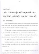 Luận văn Nghiên cứu và phát triển thuật toán tìm luật kết hợp tối ưu trên thuộc tính số