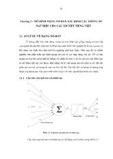 Luận văn Xác định khoảng ngừng giữa các âm tiết, cường độ và trường độ của âm tiết cho bộ phát âm tiếng Việt