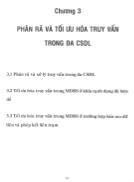 Luận án Một số vấn đề về tối ưu hóa truy vấn trong đa cơ sở dữ liệu