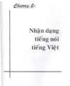 Luận án Nhận dạng giọng và từ tiếng Việt