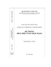 Luận văn Hệ thống phát hiện xâm nhập mạng