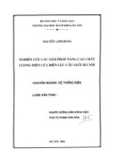 Luận văn Nghiên cứu các giải pháp nâng cao chất lượng điện của điện lực Cầu Giấy - Hà Nội
