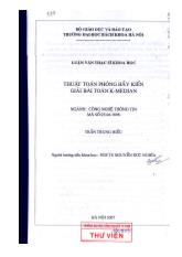 Luận văn Thuật toán phỏng bầy kiến giải bài toán K-Median