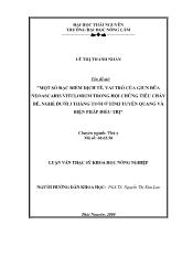 Luận văn Một số đặc điểm dịch tễ, vai trò của giun đũa neoascaris vitulorum trong hội chứng tiêu chảy bê, nghé dưới 3 tháng tuổi ở tỉnh Tuyên Quang và biện pháp điều trị
