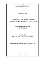 Luận văn Nghiên cứu tuyển chọn cây cam ưu tú tại huyện Hàm Yên - Tỉnh Tuyên Quang