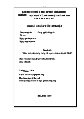 Luận văn Phân tích, thiết kế hệ thống thi tuyển sinh vào lớp 10 Trung học phổ thông