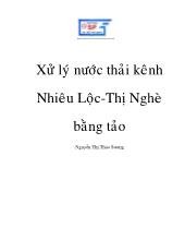 Luận văn Xử lý nước thải kênh Nhiêu Lộc-Thị Nghè bằng tảo