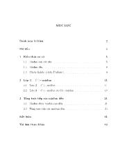 Luận văn Một số tính chất của lớp (1 - C1) - Môđun và tính chất của tổng trực tiếp các môđun đều