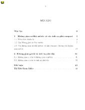 Đề tài Không gian khả Mêtric, không gian G-Trải và ảnh của không gian Mêtric qua các ánh xạ phủ