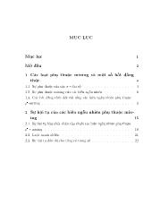 Đề tài Sự hội tụ của các biến ngẫu nhiên phụ thuộc mixing