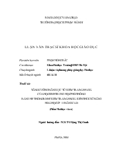 Luận văn Tăng cường năng lực tự kiểm tra đánh giá của học sinh trung học phổ thông bằng hệ thống bộ đề kiểm tra đánh giá kiến thức kĩ năng hoá học lớp 11 nâng cao