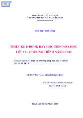 Luận văn Thiết kế e-Book dạy học môn hóa học lớp 12 – chương trình nâng cao