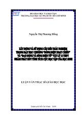 Luận văn Xây dựng và sử dụng câu hỏi trắc nghiệm trong dạy học chương 