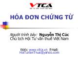 Hóa đơn chứng từ - Nguyễn Thị Cúc