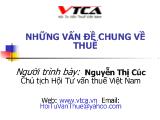 Những vấn đề chung về thuế - Nguyễn Thị Cúc
