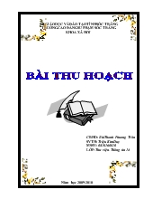 Bài thu hoạch thực tập thư viện