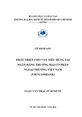Luận văn Phát triển cho vay tiêu dùng tại ngân hàng thương mại cổ phần ngoại thương Việt Nam VietcomBank
