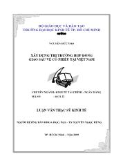 Luận văn Xây dựng thị trường hợp đồng giao sau về cổ phiếu tại Việt Nam
