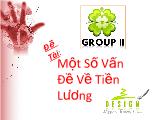 Một số vấn đề về tiền lương