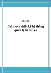 Đồ án Phân tích thiết kế hệ thống quản lý kí túc xá