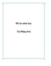 Đồ án Thiết kế cấu trúc hệ thống, sơ đồ khối cấu trúc của hệ thống điều khiển tự động