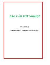 Đồ án Tính toán và thiết kế cơ cấu nâng
