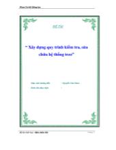 Đồ án Xây dựng quy trình kiểm tra, sửa chữa hệ thống treo