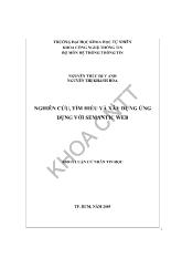 Khóa luận Nghiên cứu, tìm hiểu và xây dựng ứng dụng với semantic web