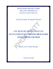 Khóa luận Xây dựng hệ thống thông tin quản lý đối tượng cho bảo hiểm xã hội thành phố Hồ Chí Minh