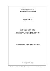 Luận văn Bản sắc dân tộc trong văn xuôi Triều Ân