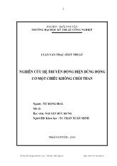 Luận văn Nghiên cứu hệ truyền động điện dùng động cơ điện một chiều không chổi than