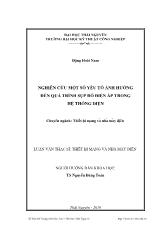 Luận văn Nghiên cứu một số yếu tố ảnh hưởng đến quá trình sụp đổ điện áp trong hệ thống điện